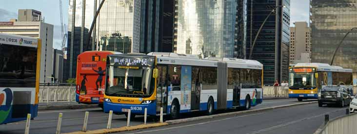 Brisbane Transport Volvo B8RLEA Volgren Optimus S1638 & MAN 18.310 Volgren CR228L W1458